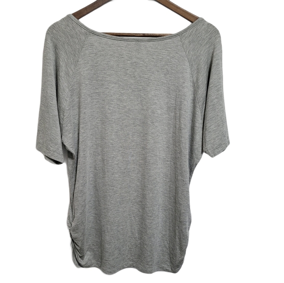 Yuni Los Angeles Floral Gray Shirt Sz XL - Picture 6 of 7